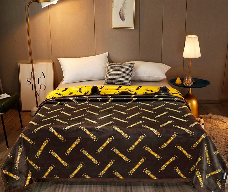 赢家体育大牌风皮带云毯（咖啡）